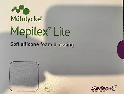 Mepilex Lite Silicone Thin Foam Dressing 4  X 4  Box Of 5 284190 • $15