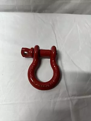 Smittybilt Red WLL43/4T Steel 4 Ton 3/4  Clevis￼/Screw Pin￼ Shackle -13047R • $9.99