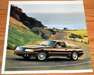 ★1987 Mustang Gt 5.0 Original Dealer Advertisement Print Ad-87 Black Louvers • $11.99