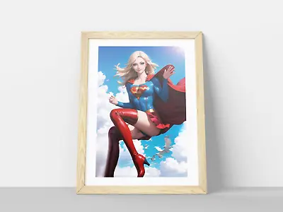 Supergirl Marvel Avengers DC Superhero Wall Poster Print A4 - Frame NOT Included • £5.99