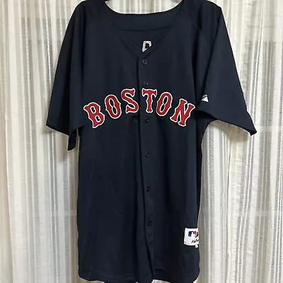 Majestic Bay #44 Boston Red Sox Authentic Jersey Size 54 Navy • $34.99