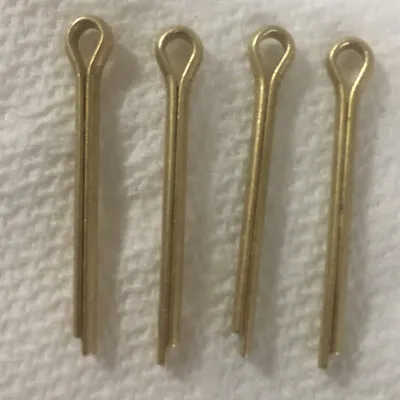 Split Cotter Pin 1” X 1/16” Solid Brass 2-Prongs Gold Tone 4 Pcs • $9.95