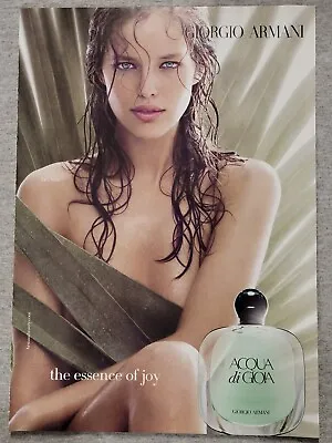 2013 Magazine Advertisement Page Giorgio Armani Acqua Di Gioia Perfume Print Ad • £9.49