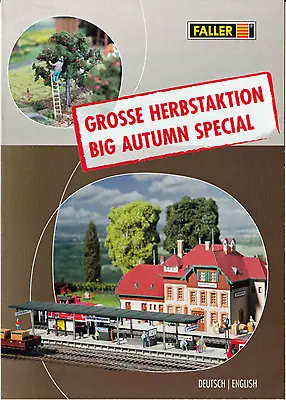 Faller HO Big Autumn Special Catalogue - In English And German • £1.99