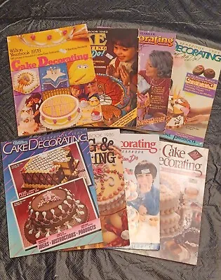 Lot Of 8 Vintage Wiltons Cake Decorating Yearbooks • $20