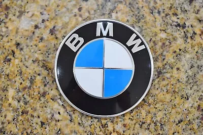 BMW OEM Hood Emblem Roundel Logo 82mm E60 E46 E39 E65 1 3 4 5 6 7 Series M -ww • $24.99