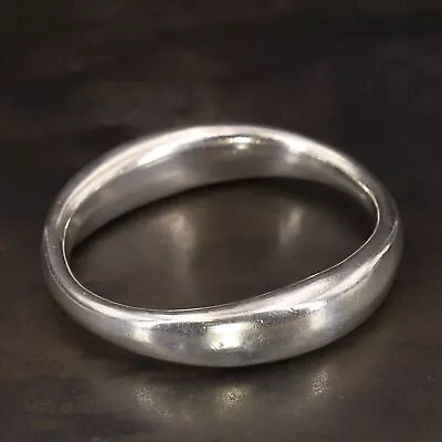 VTG Sterling Silver - MEXICO TAXCO Asymmetrical Donut 7  Bangle Bracelet - 42g • $2.99