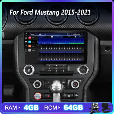 Car Stereo Radio Android 12 CarPlay For Ford Mustang 2015-21 GPS DSP AM 4GB+64GB • $259.99