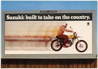 1970 Suzuki Motorcycle TS-250cc Savage - Fairfax VA Dealer Advertising Postcard • $4