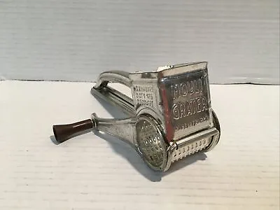 Mouli Grater Made In France USA Patent 2.271.175 Brown Handle Cheese Garlic Vtg • $22.95