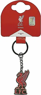 LIVERPOOL FC RED METAL CLUB CREST CAR KEYCHAIN KEYRING KEY RING Gift LFC • £5.55