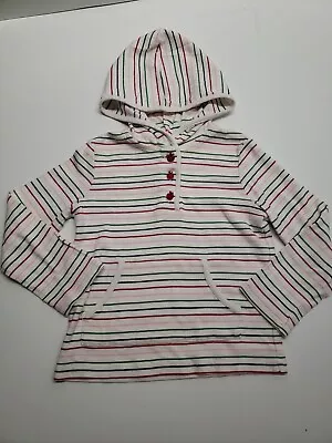 Gymboree Prep School Stripe Hoodie Kangaroo Pocket Girl Size 5 • $9.99