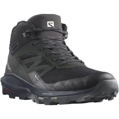 Salomon Outpulse Mid Gore-Tex Men's Hiking Boots Black/Ebony/Vanilla Ice M11.5 • $165