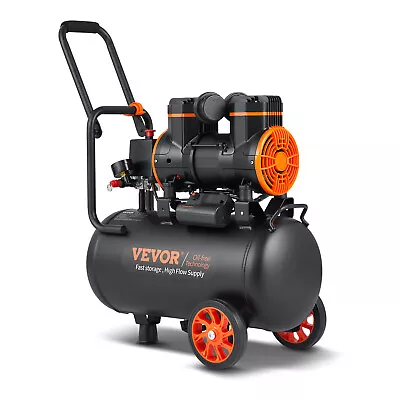 VEVOR Air Compressor 6.3 Gallon 1450W 3.35 CFM@ 90PSI 70 DB Ultra Quiet Oil Free • $179.21