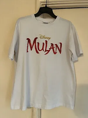 VTG Disney Mulan Movie Promo Promotional T Shirt White Large Loyalty Brave True • $72