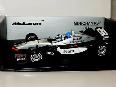 McLAREN F1 MERCEDES MP4/98T 2 SEATER 2000 MIKA & ERJA HAKKINEN MINICHAMPS 1:18 • $310.15