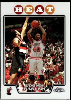 2008-09 Topps Chrome Refractors Udonis Haslem #72 AT93 • $1.29