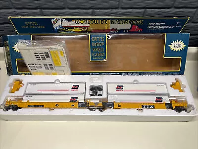 K-line Intermodal Die-cast Dttx Deep Well 30  Cars Bn America Containers K-7794 • $149.99