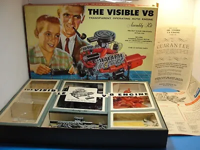 Vintage 1960s Renwal Model The Visible V8 Engine Model Assembly Kit • $200