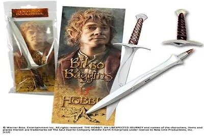 Lord Of The Rings - Bilbo Baggins Sword Pen And Paper Bookmark ( Nn... ACC NEW • £13.71