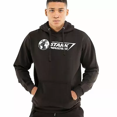 Official Marvel Mens Stark Industries Hoodie Black S - XXL • £24.99