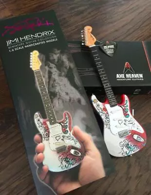 AXE HEAVEN Jimi Hendrix Fender Strat MINIATURE Guitar Display Gift • $33.26