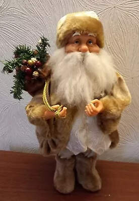 LARGE Standing Santa Father Christmas Ornament Decoration 16 Ins Tall - NEW • £24.50