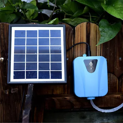 Solar Powered Oxygenator Aerator Air Pump Oxygen Kit Outdoor Pool Pond Fish Tank • $41.99