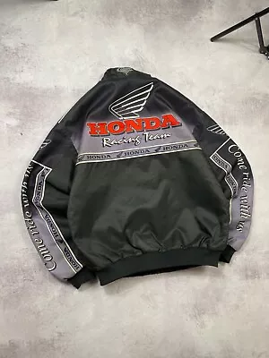 Vintage Honda HRC Racing Jacket Big Logo Size L • $125