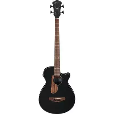 Ibanez AEG Series AEGB24E Acoustic Electric Bass Guitar Black High Gloss • $449.99