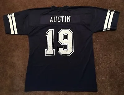 MILES AUSTIN Dallas Cowboys NFL #19 Authentic Apparel Blue Jersey NWOT Adult XL • $16.99
