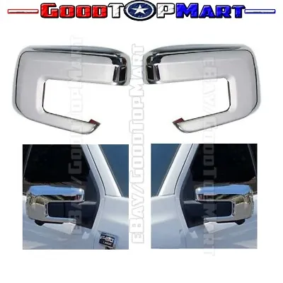 For 2021 22 2023 Ford F-150 F150 Chrome MIRROR CAP Cover W/ BLINKER STYLE • $44.77