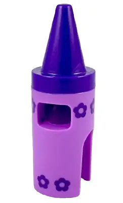 LEGO Medium Lavender Minifig Costume Mask Head Cover Dark Purple Crayon Top D47 • $1.95