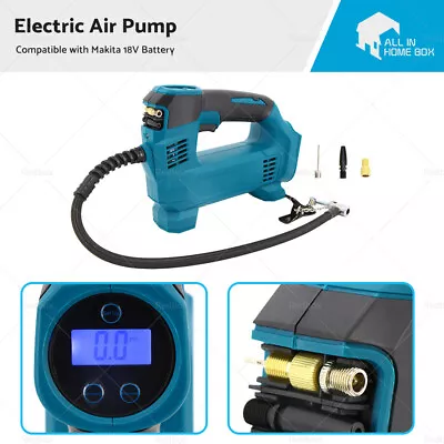 $79.99 • Buy Cordless Digital Tyre LED Inflator Pump Tool Suitable For Makita 18V Battery