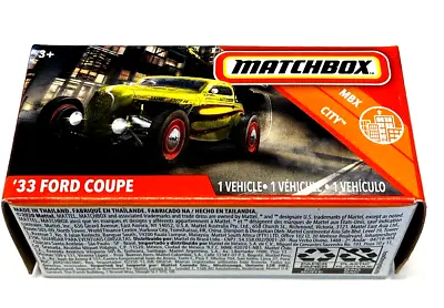 Matchbox 1/64 33 Ford Coupe MBX City Yellow Model Car • $19