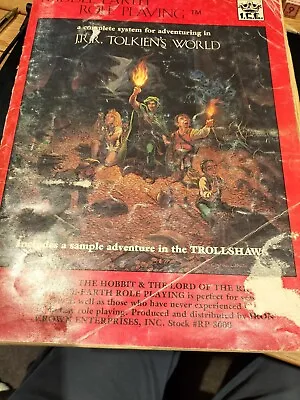 Middle Earth MERP JRR Tolkien's World Rulebook ICE 1st Edition RPG 1984 • £12