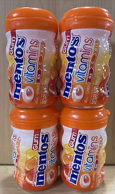 4X -Mentos Vitamins Sugar Free Chewing Gum Citrus Dietary Supplements Exp 01/24+ • $19.99