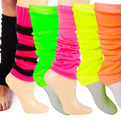 £1.99 • Buy CLAIRES Womens Ankle Leg Warmers Black Pink Neon Thick Thin Dance Fancy Dress
