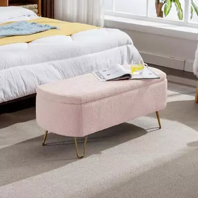 Unbranded Bedroom Benches 15.50 X39.37 X15.75  Backless Pink Foam Polyester • $193.03