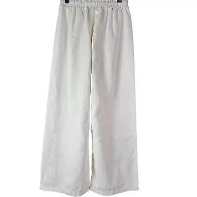 White Martial Arts Athletic Kids Pants Size 8 Drawstring Wide Pants • $11.10