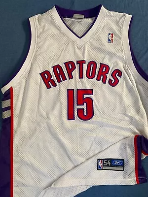 100% Authentic Vince Carter Vintage Toronto Raptors Jersey Size 54 2XL Mens • $50