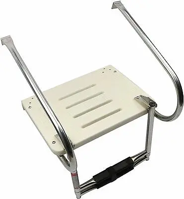 Stainless Steel Boat Platform Ladder 2 Step Swim Polyethylene Inboard/Outboard • $110.07