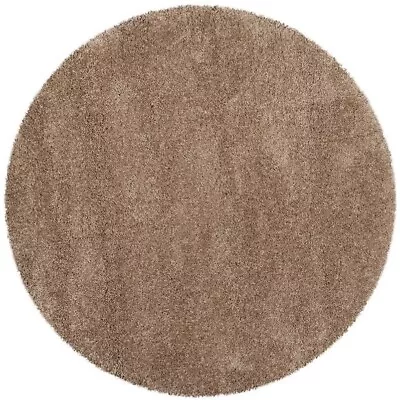 Safavieh Milan Shag Round Rug In Dark Beig • $188.99