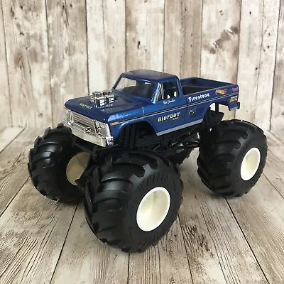 Hotwheels Monster Truck Oversized Bigfoot Blue Die-Cast Body 1:24 Scale Toy • $14.99