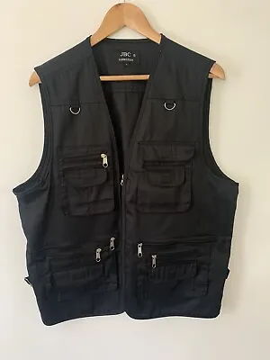 £25 • Buy JBC Collection Mens Multi Pocket Utility Workwear Vest Size Large Site Tools