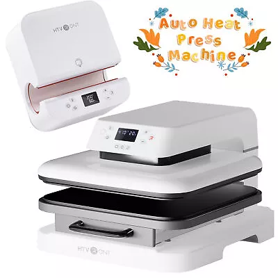 HTVRONT 15x15in Auto Heat Press Machine Sublimation Printer +Tumbler Heat Press • $396.78