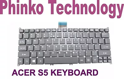 NEW Keyboard For ACER Aspire S5 S5-391 S3 S3-951 MS2346 Ultrabook BLACK NO-FRAME • $33.25