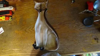 One Vintage Siamese Cat Made In Usa Wallhanger • $10