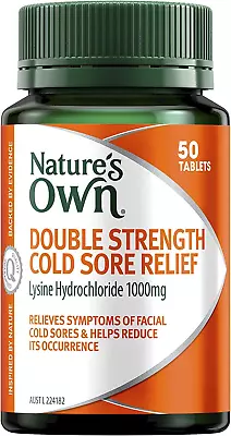 Cold Sore Relief Double Strength Supports Collagen Formation 50 Tablets  • $13.49