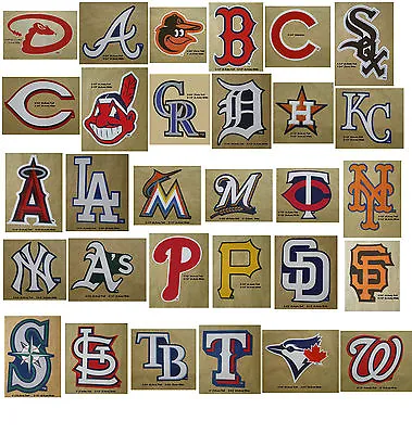 Baseball Team Logo Decal Stickers MLB Licensed Choose From All 30 Teams • $1.55